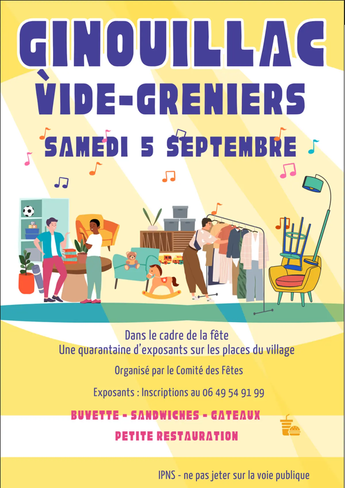 Vide-grenier à Ginouillac