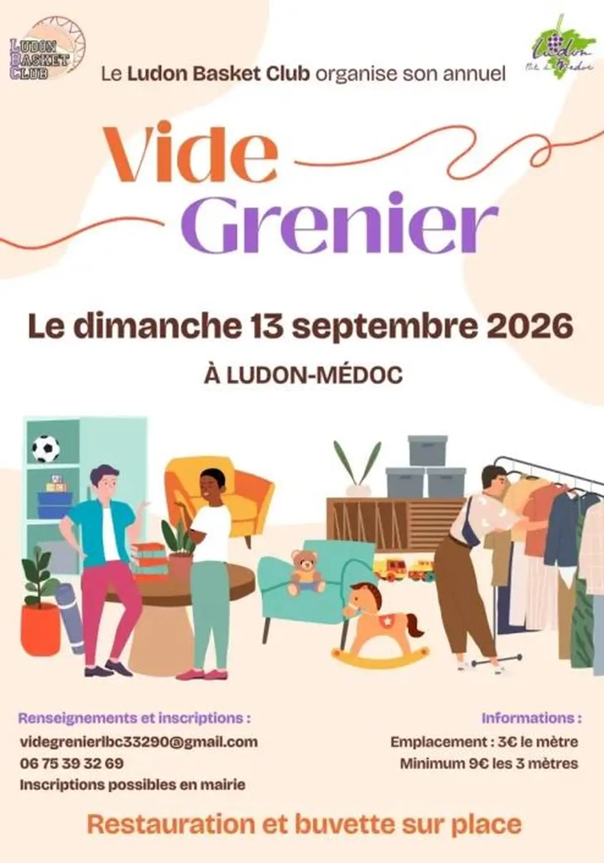 Vide grenier à Ludon-Médoc
