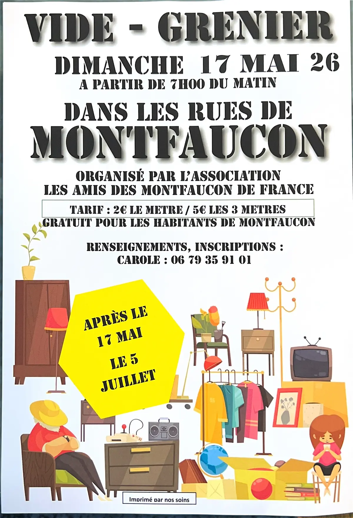 Vide grenier à Montfaucon