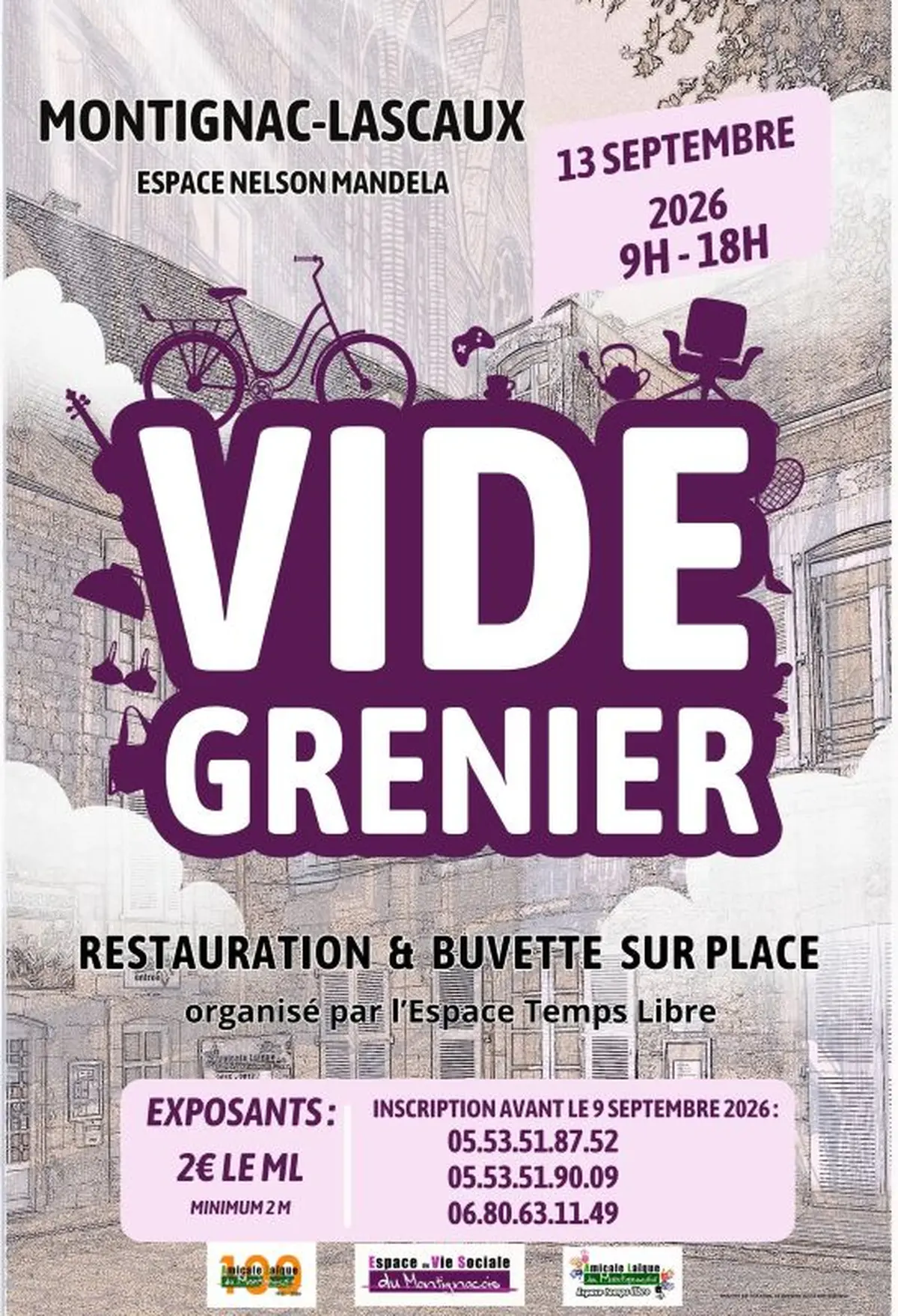 Vide grenier à Montignac-Lascaux