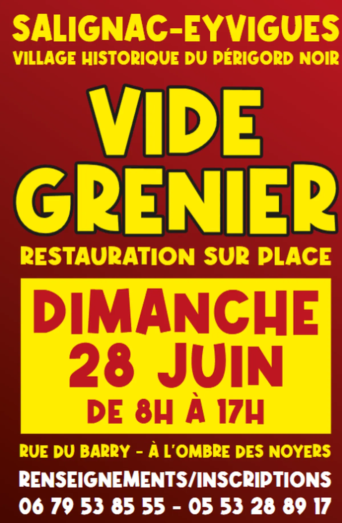 Vide-grenier à Salignac - Village Historique du Périgord Noir