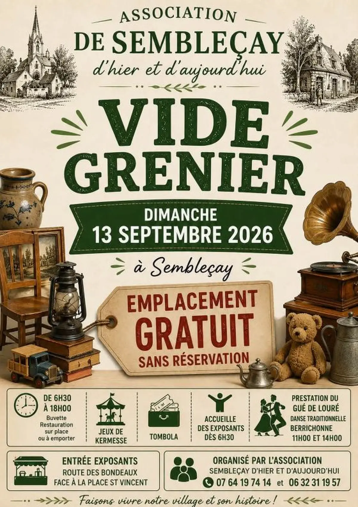 Vide-grenier à Sembleçay