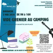 Vide grenier au camping Ayguelade à Bielle