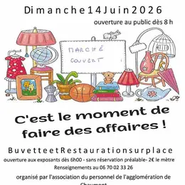 Vide grenier au marché couvert de Chaumont