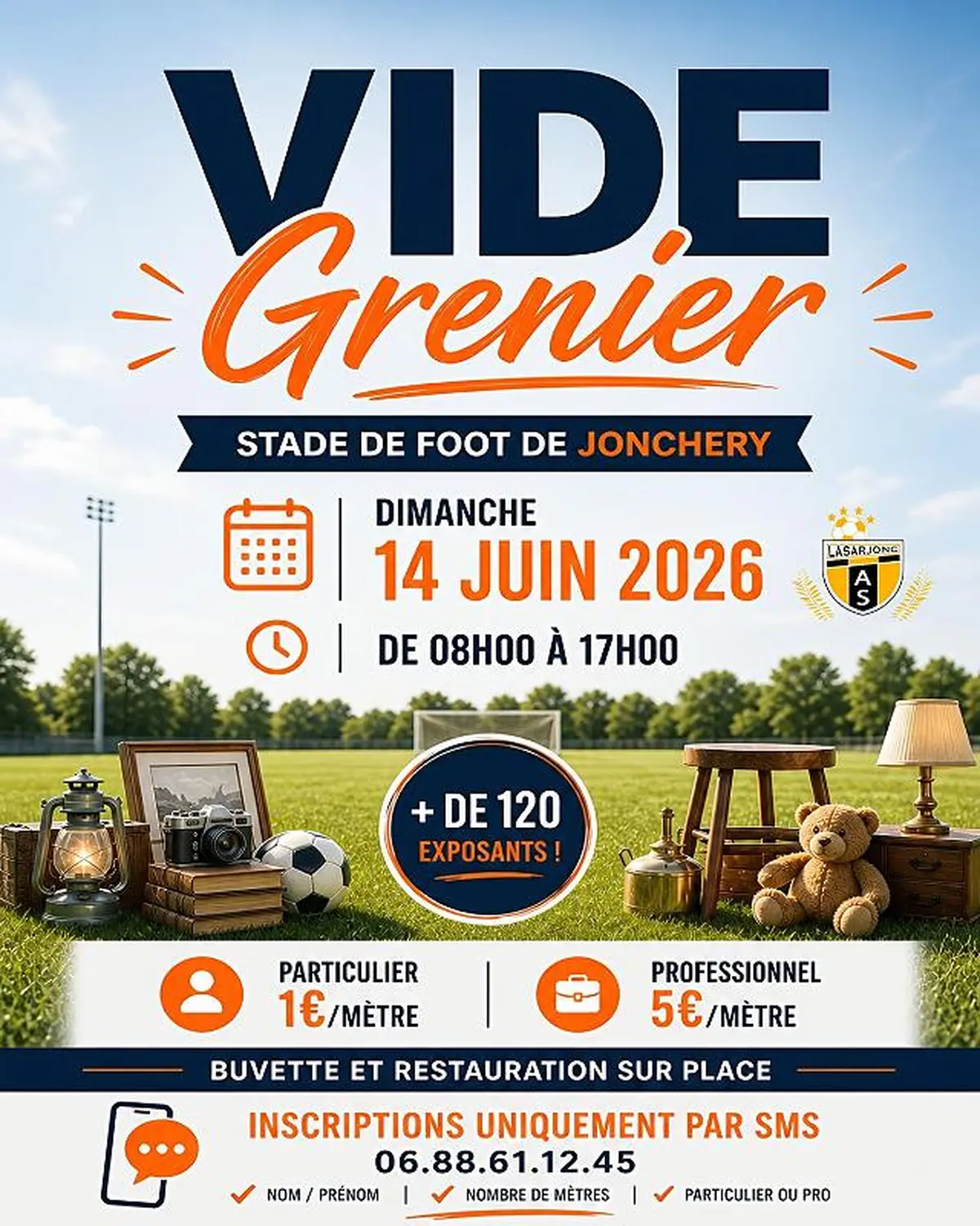Vide-grenier au stade de Jonchery