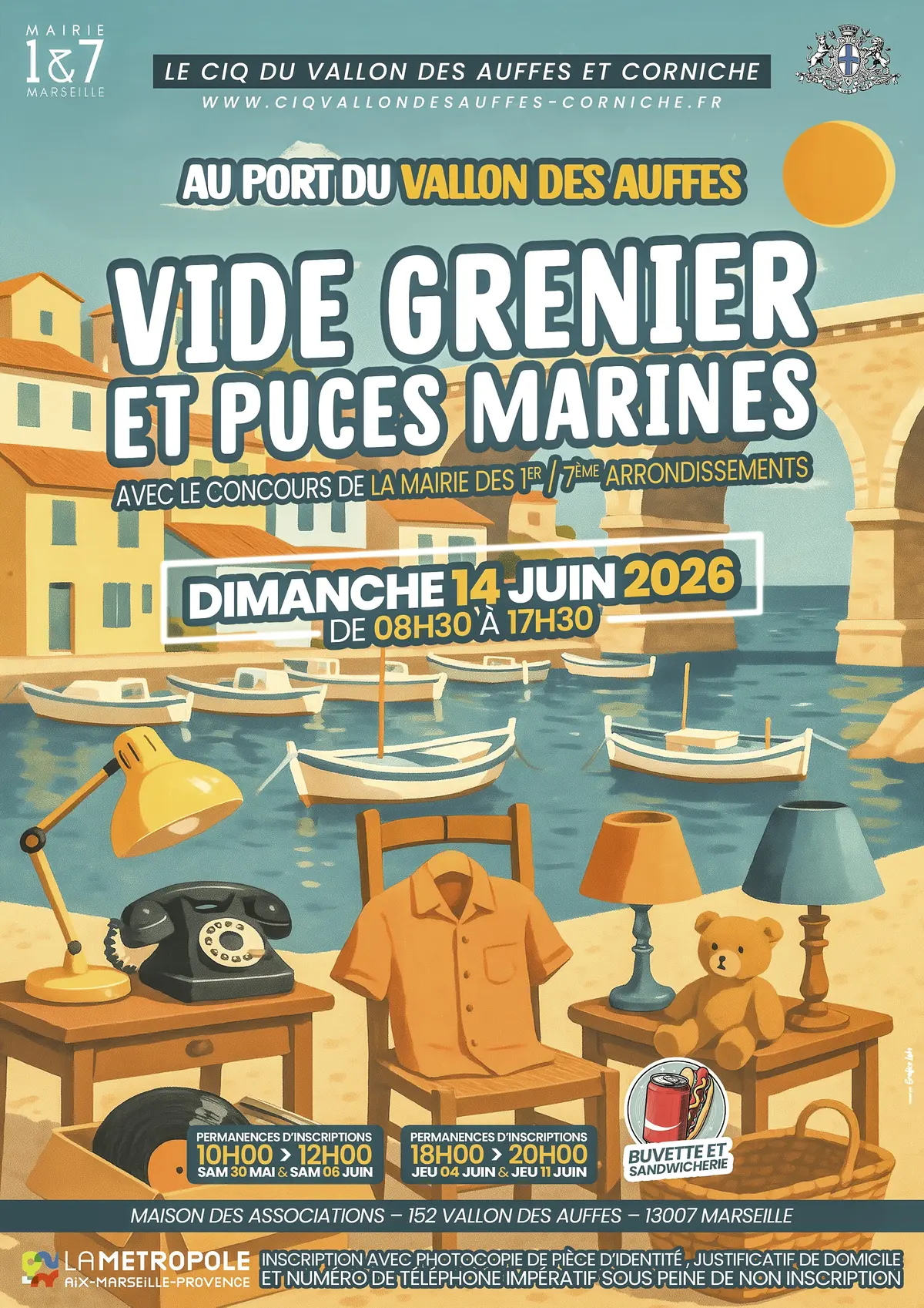 Vide grenier au Vallon des Auffes