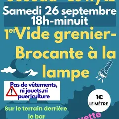 Vide grenier brocante à la lampe