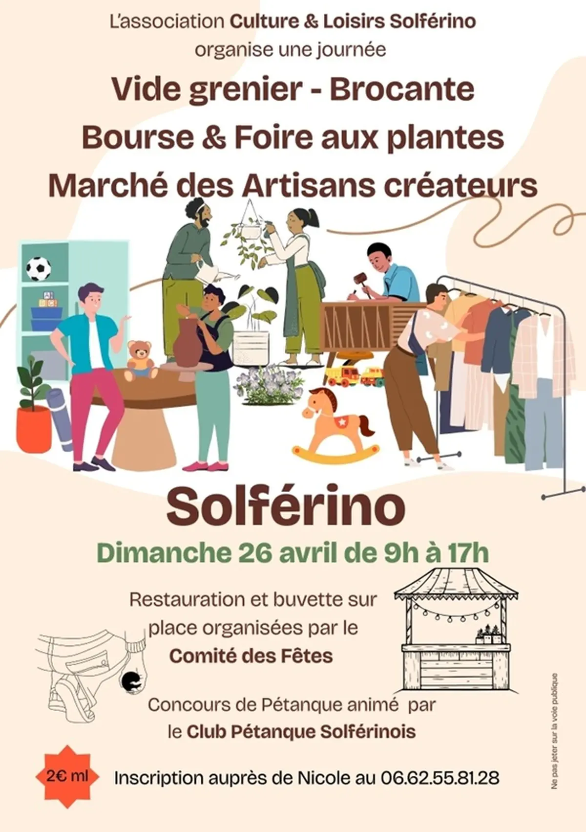 Vide grenier - Brocante - Bourse & Foire aux Plantes - Marché des artisans / créateurs