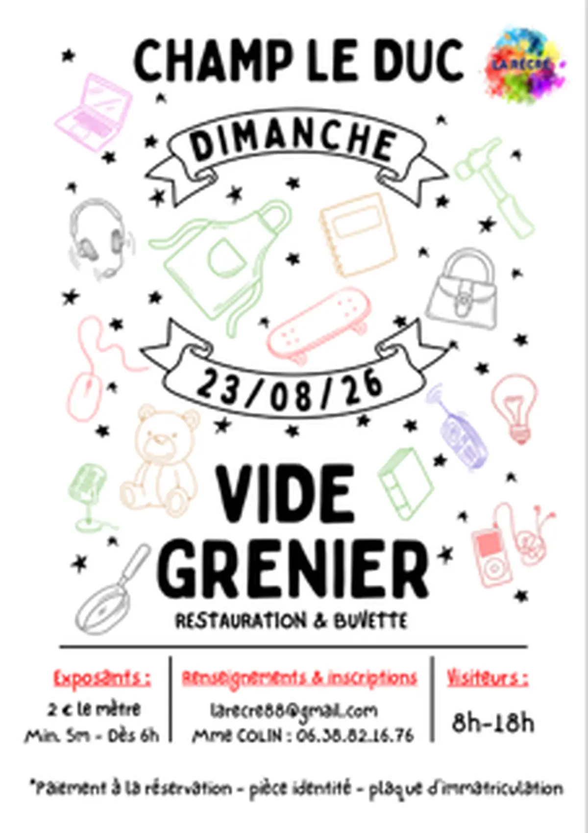 Vide grenier Champ le Duc 2026