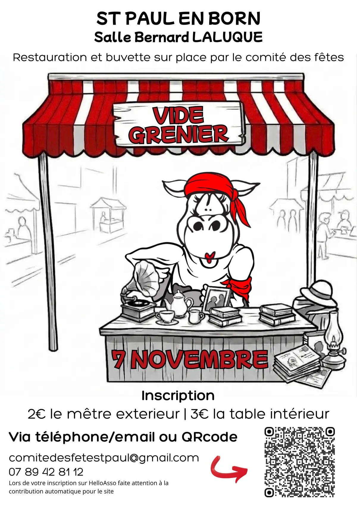 Vide grenier comité des fêtes