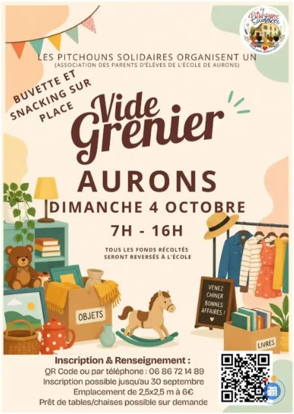 Vide-grenier d'Aurons - Annulé
