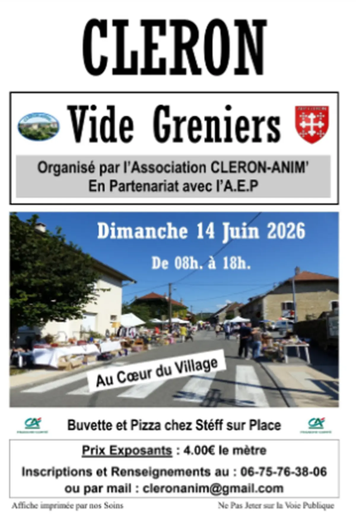 Vide grenier de Cléron