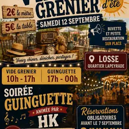 Vide grenier de fin d'été & Soirée guinguette
