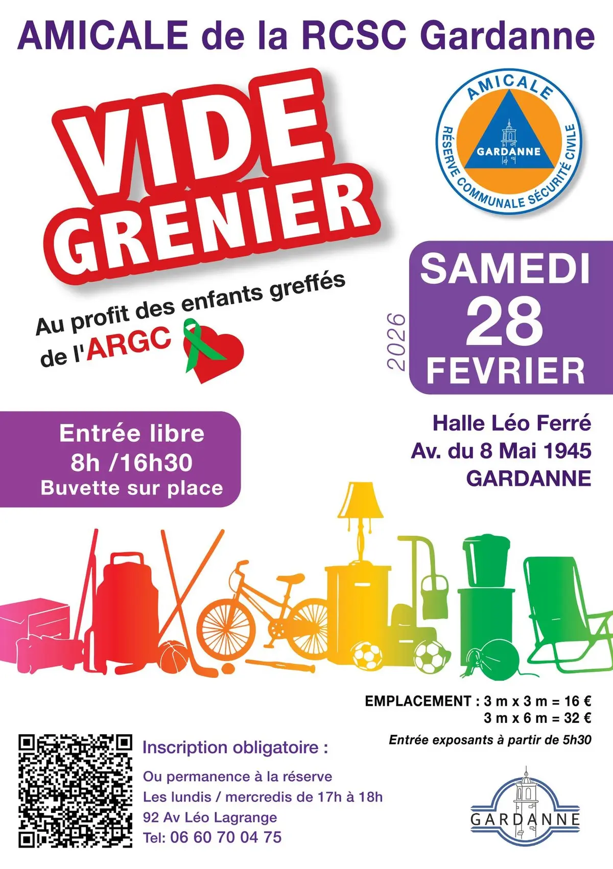 Vide Grenier de l'amicale de la RCSC Gardanne