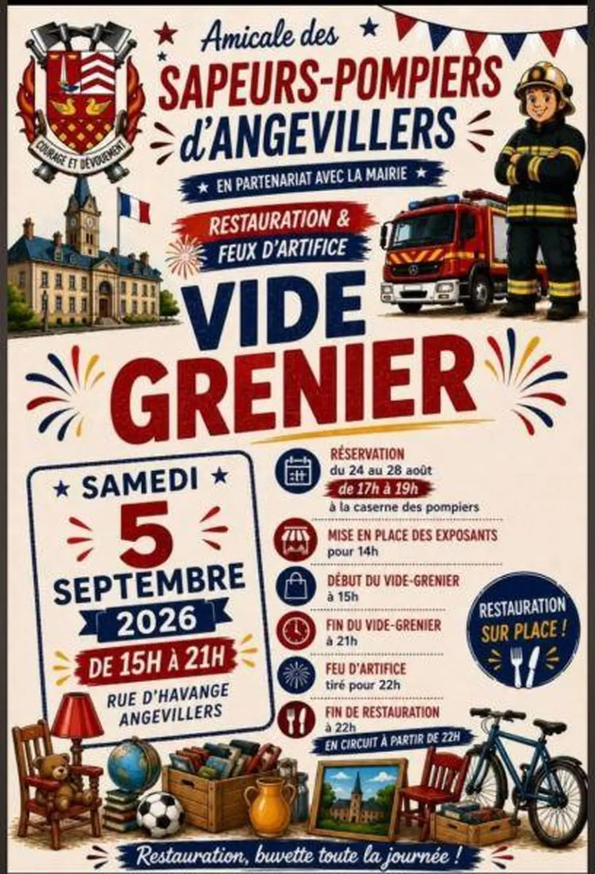 Vide-grenier de l'Amicale des Sapeurs-Pompiers