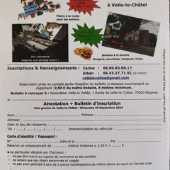VIDE GRENIER de l'association de pêche Velle la Vallée