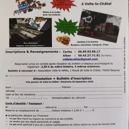 VIDE GRENIER de l'association de pêche Velle la Vallée