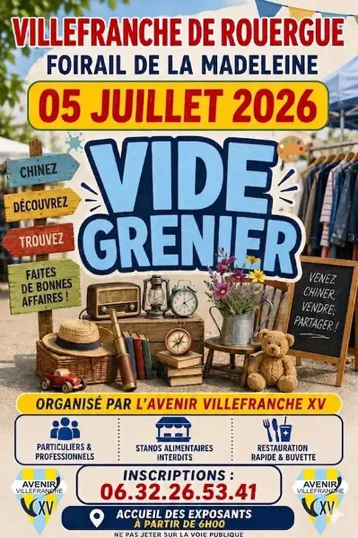 Vide grenier de l'Avenir Villefranche XV