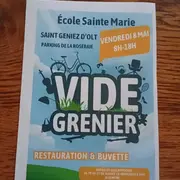 Vide-grenier de l'école Ste Marie à St Geniez d'Olt