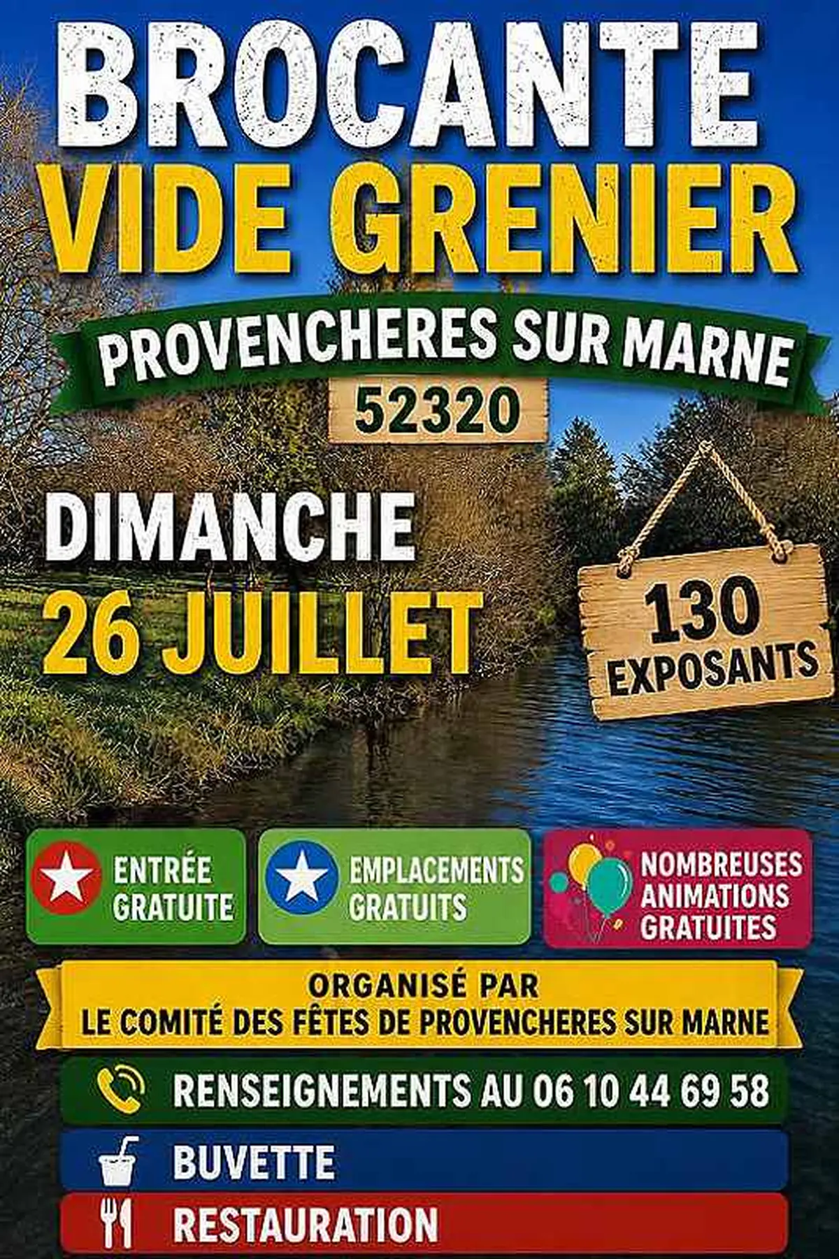 Vide-grenier de Provenchères-sur-Marne