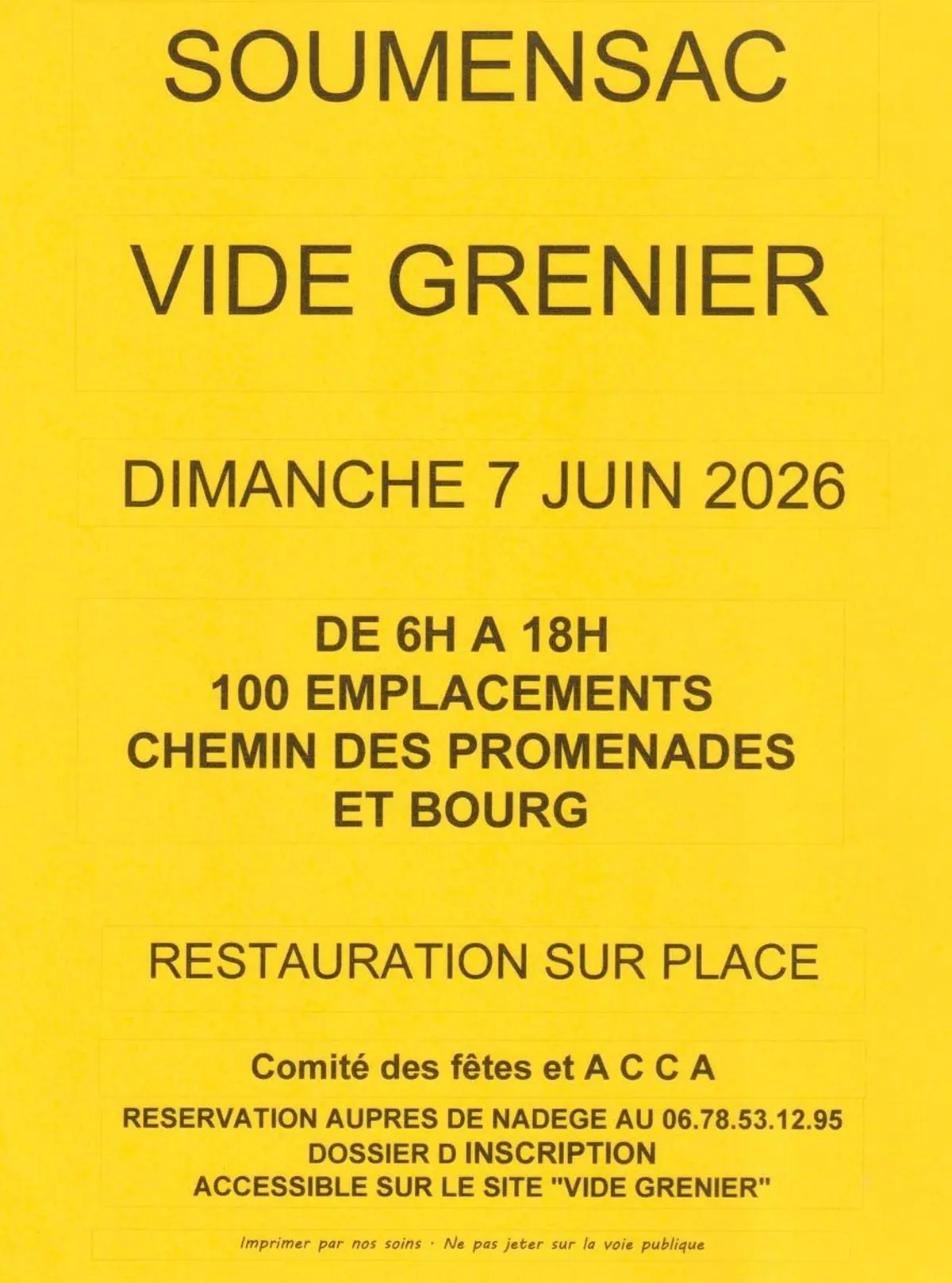 Vide grenier de Soumensac