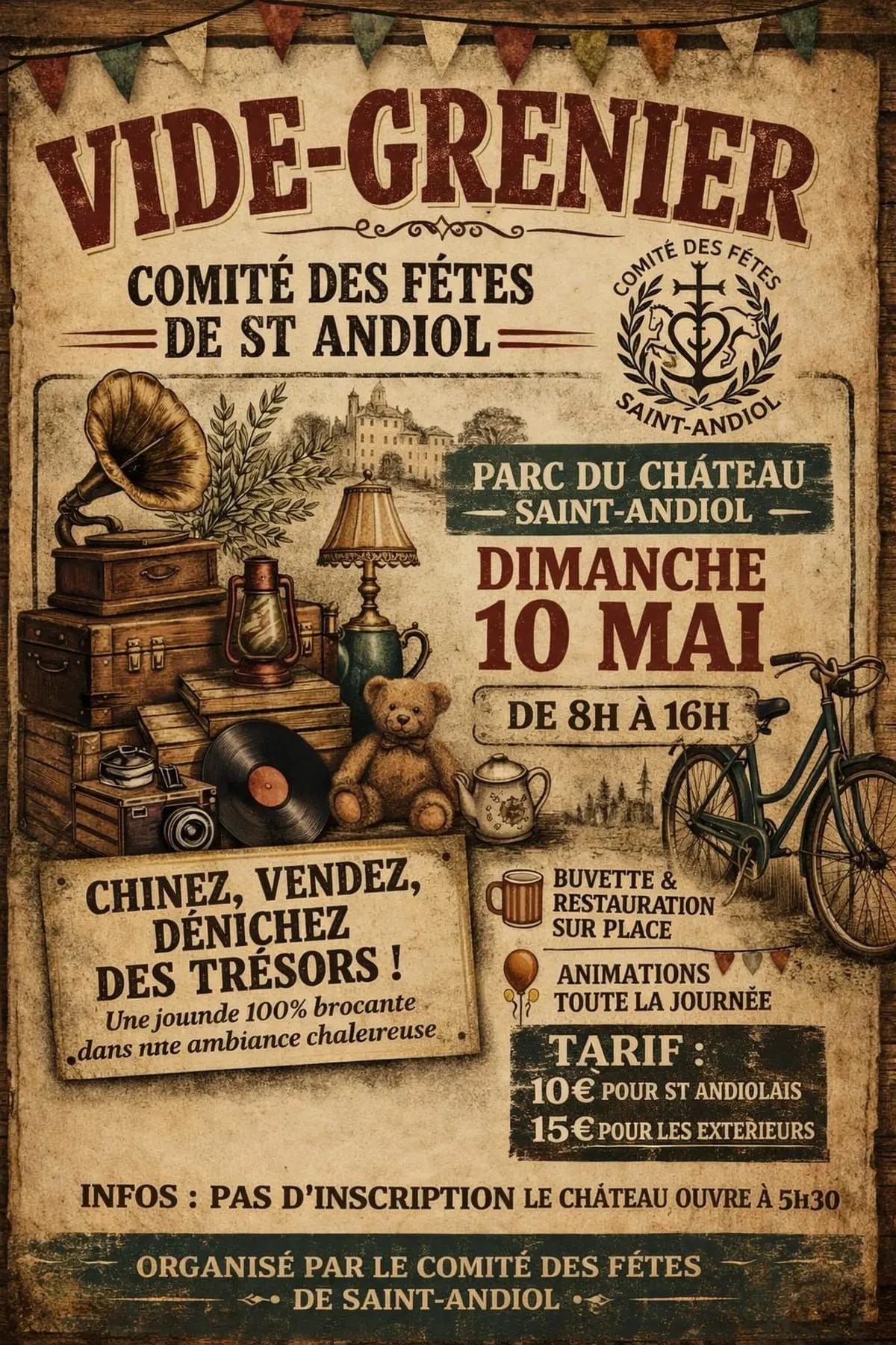 Vide Grenier du Comité des Fêtes de Saint Andiol