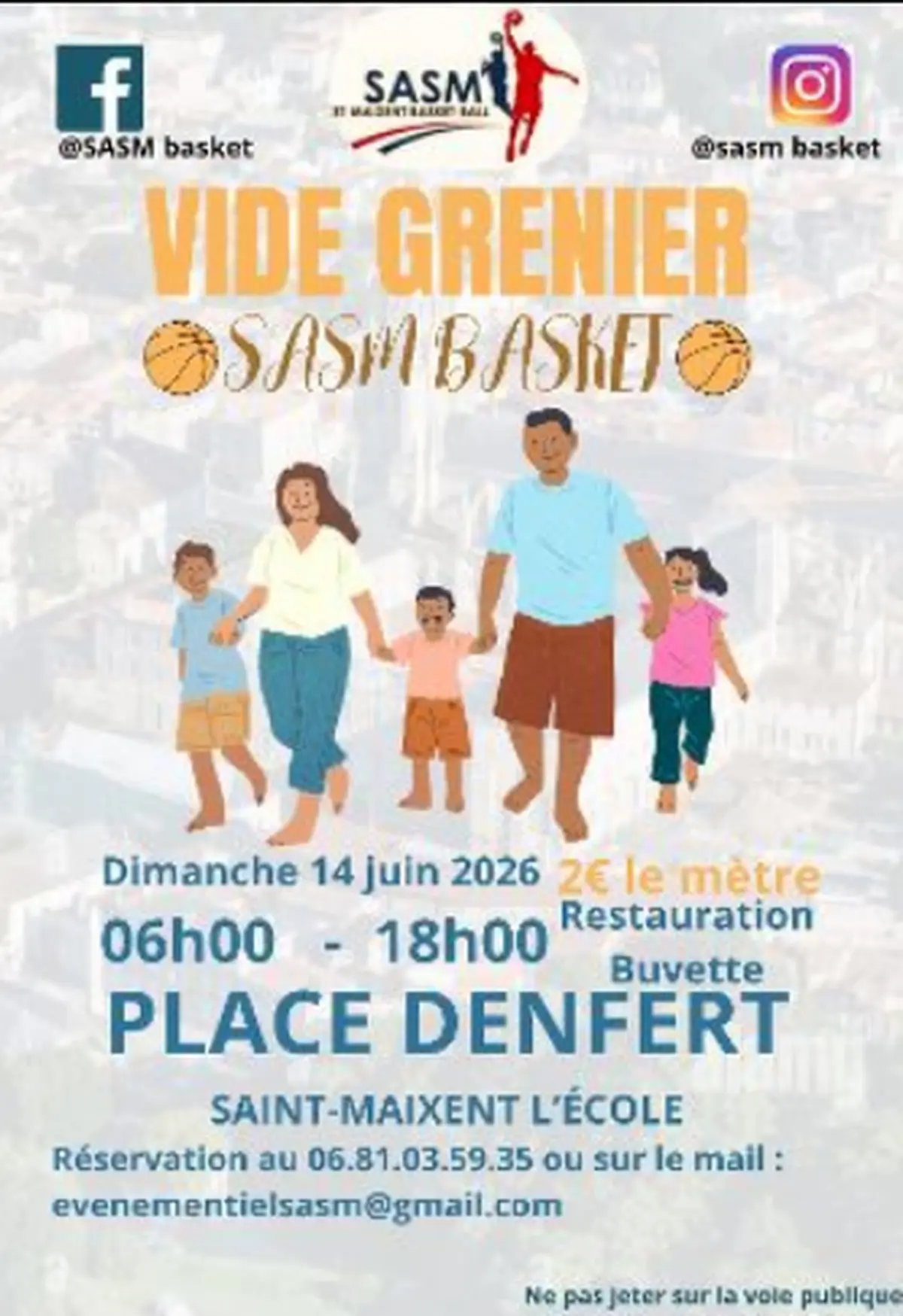 Vide-grenier du SASM Basket
