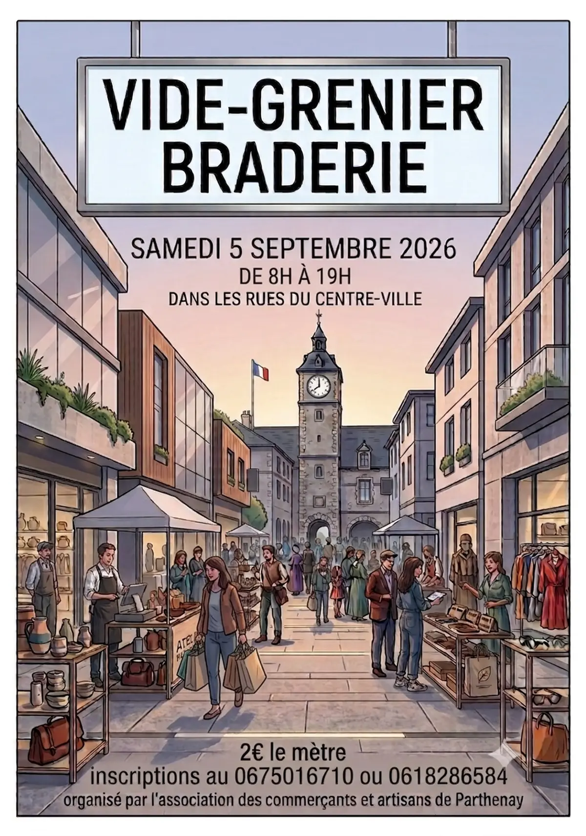 Vide-grenier et braderie des commerçants