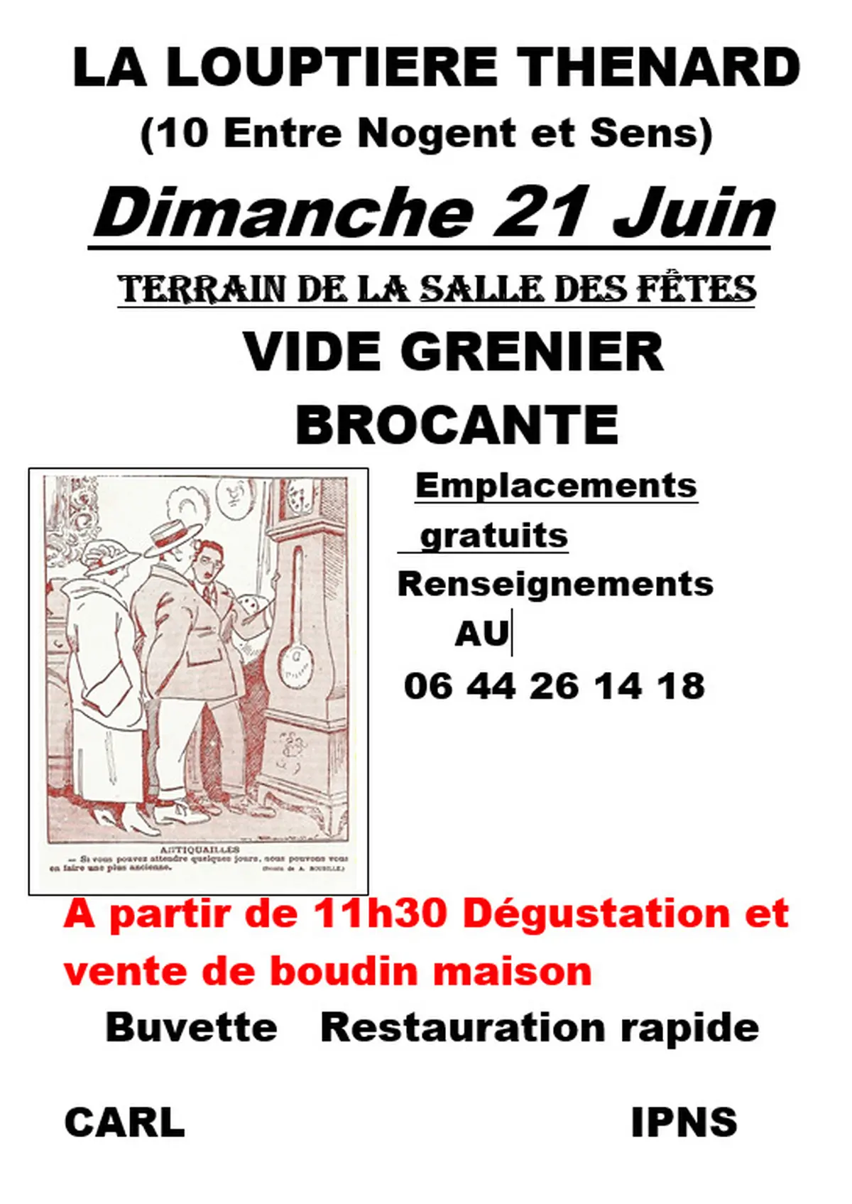Vide Grenier &amp; Brocante à la Louptière Thenard