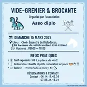 Vide-grenier et brocante au centre équestre Le Diplodocus
