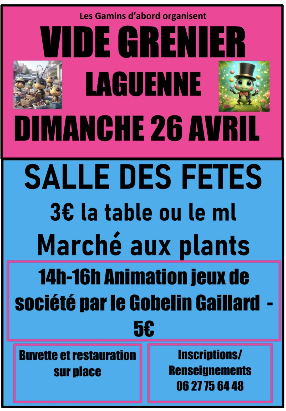 Vide grenier et Foire aux plans