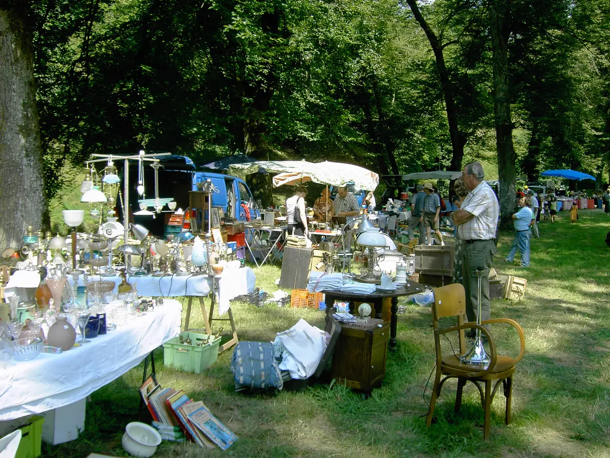 Vide-grenier et marché aux fleurs