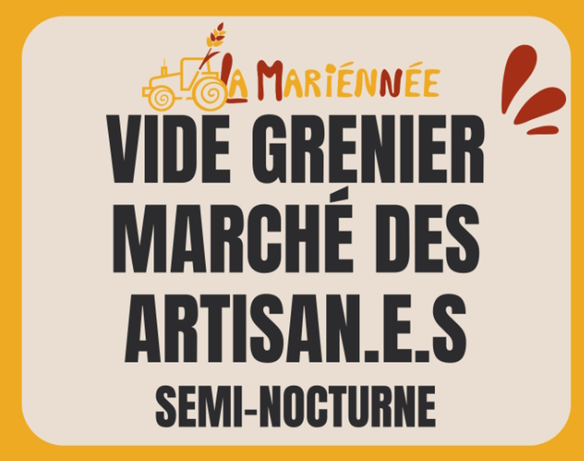 Vide-grenier et marché d'artisans semi-nocturne