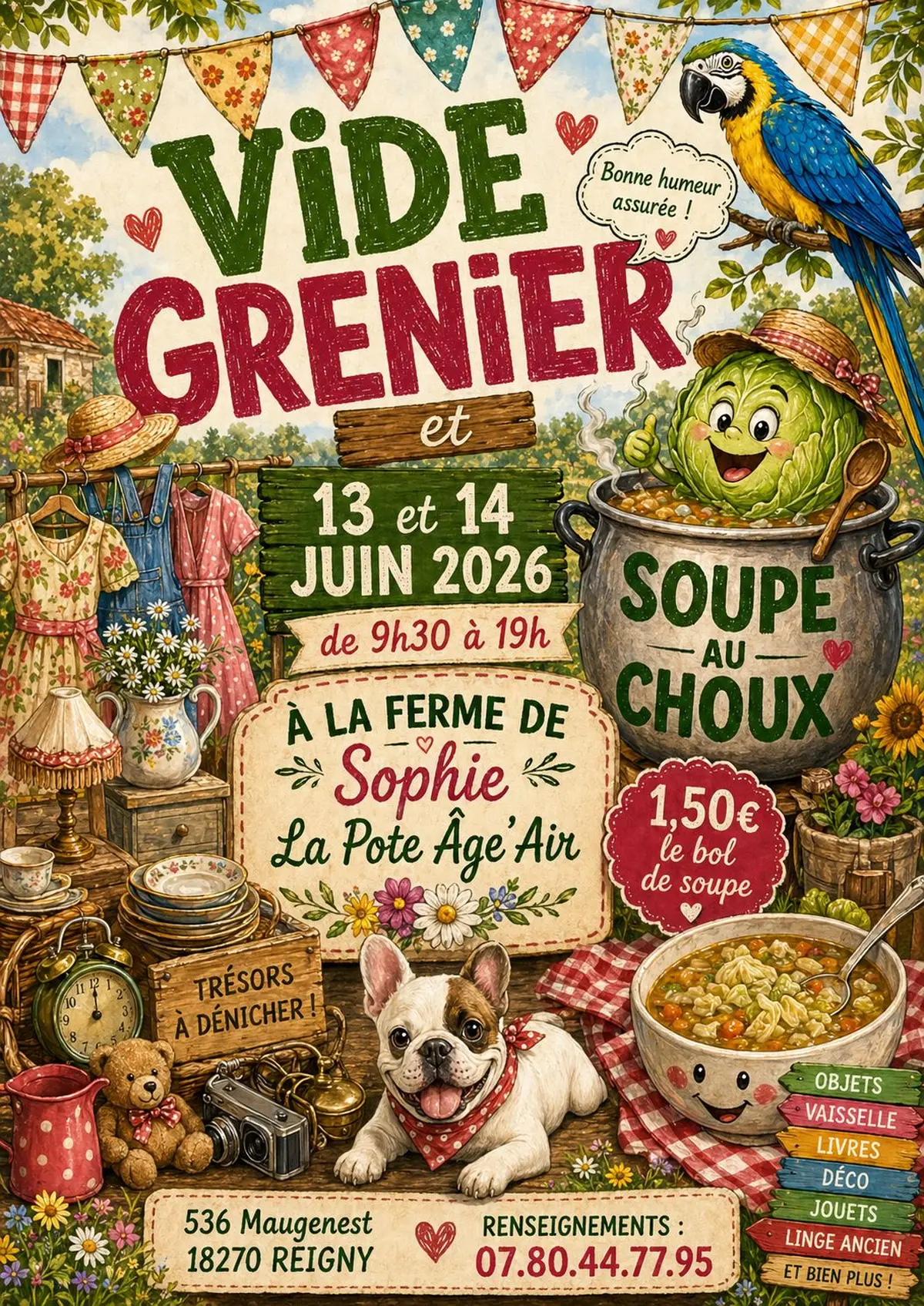 Vide Grenier et soupe au choux