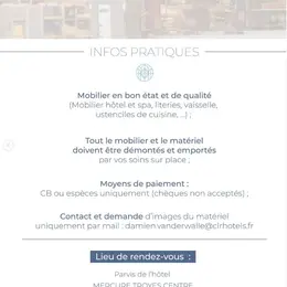 Vide-grenier Hôtellerie &amp; Restauration : tout doit disparaître !