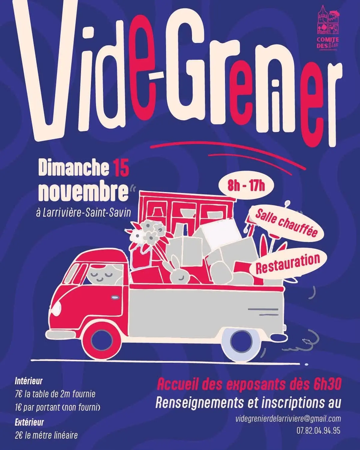 Vide grenier Larrivière Saint Savin