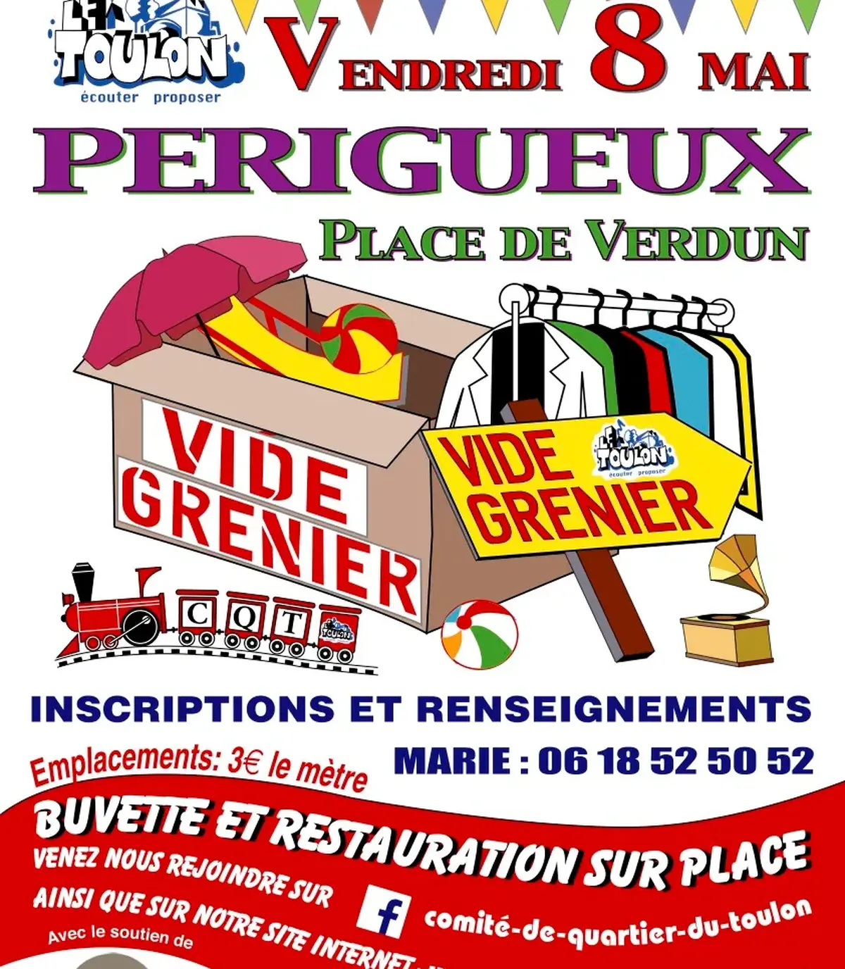 Vide-grenier - Quartier du Toulon