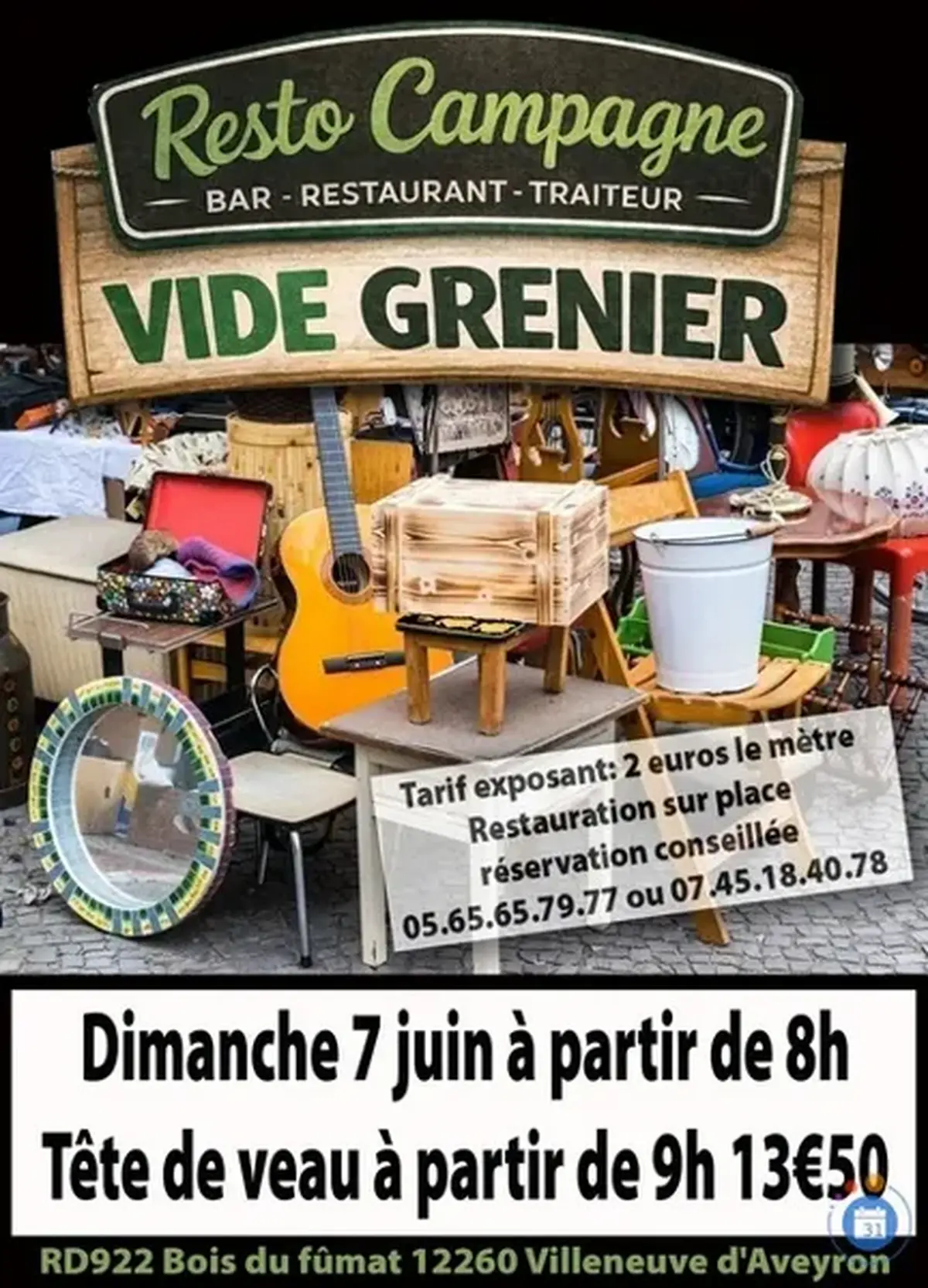 Vide grenier Resto Campagne