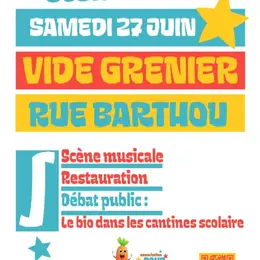 Vide grenier rue Barthou