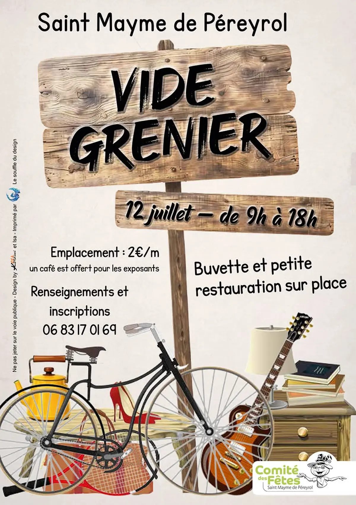 Vide grenier - Saint Mayme de Pereyrol