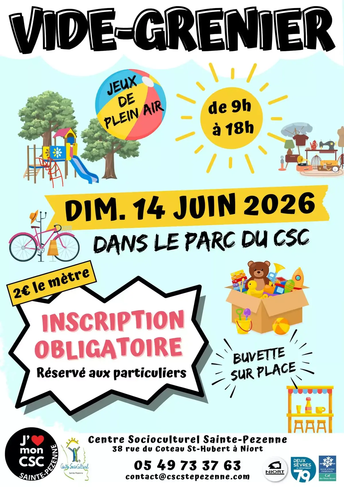 Vide‑grenier Sainte-Pezenne
