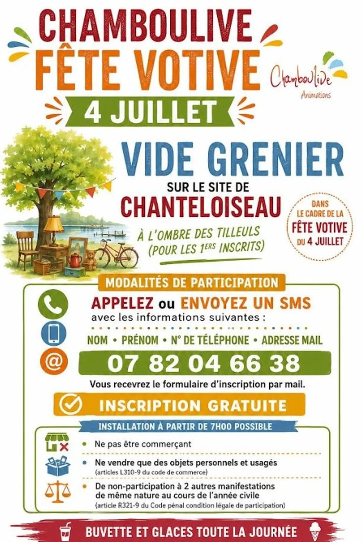 Vide Grenier - Sur le site de Chanteloiseau