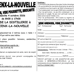 Vide grenier, vide poussette - CAM Tennis