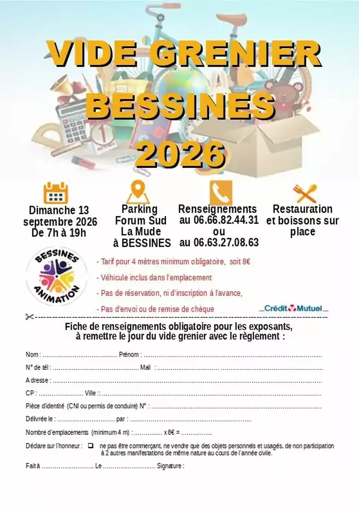 Vide greniers à Bessines