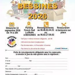 Vide greniers à Bessines