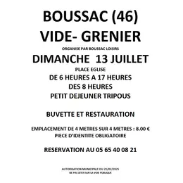 Vide-Greniers à Boussac