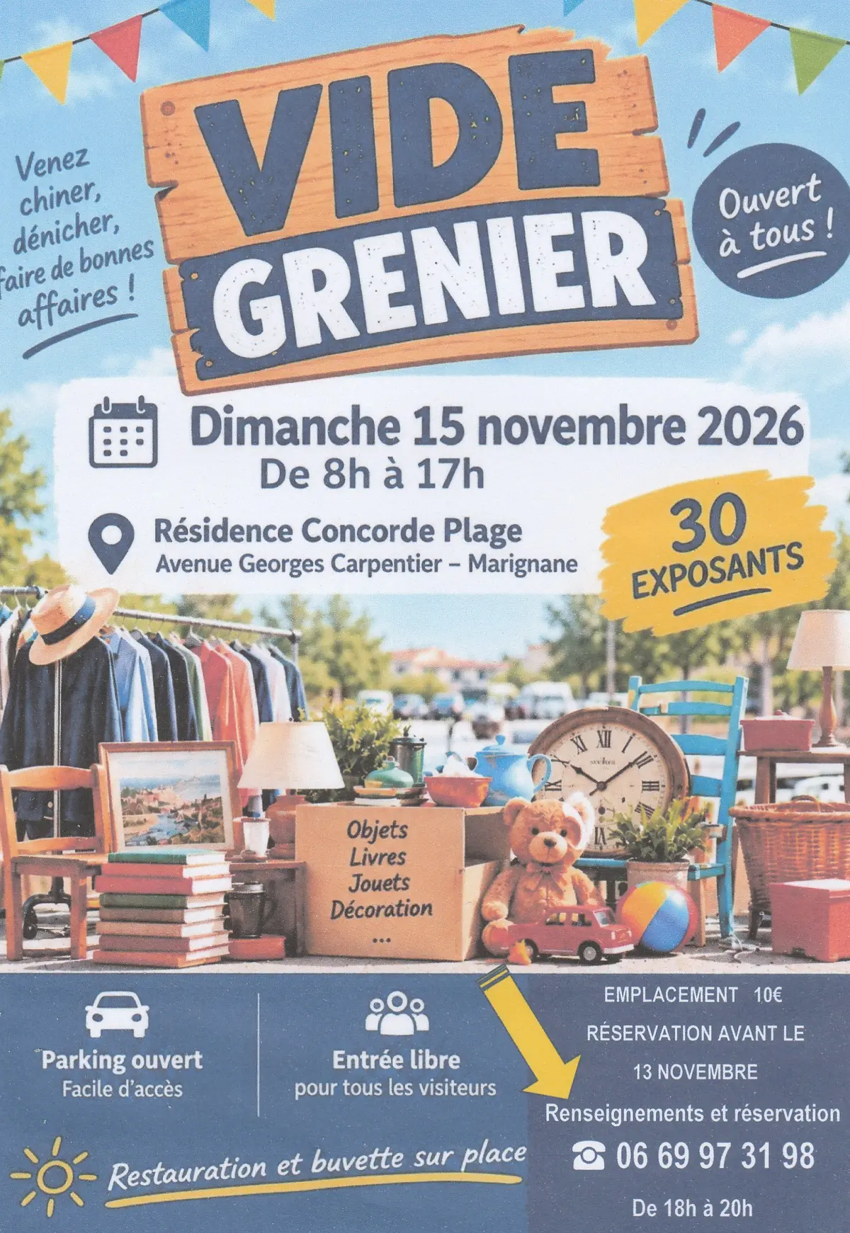 Vide-Greniers à Concorde Plage