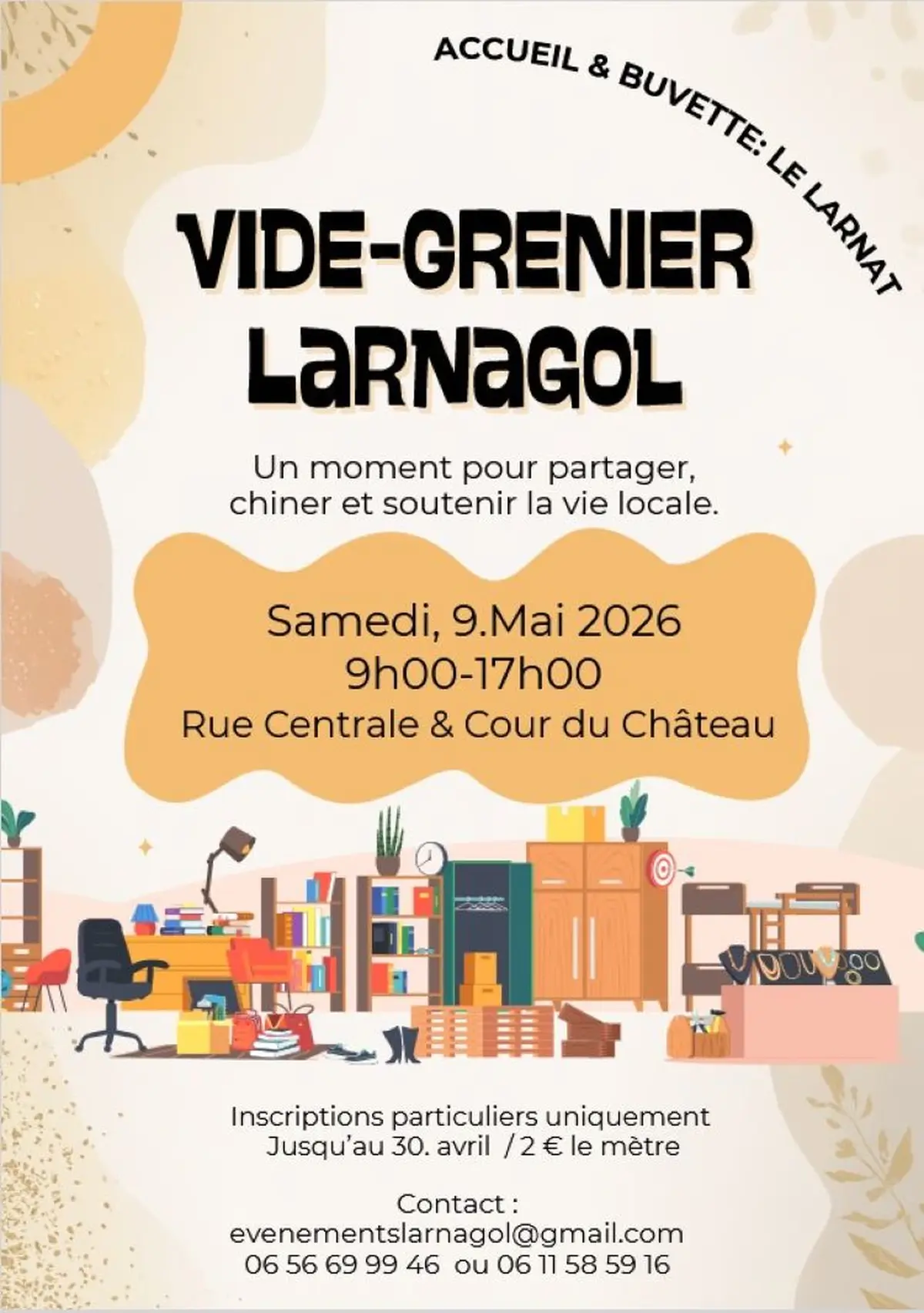 Vide-greniers à Larnagol