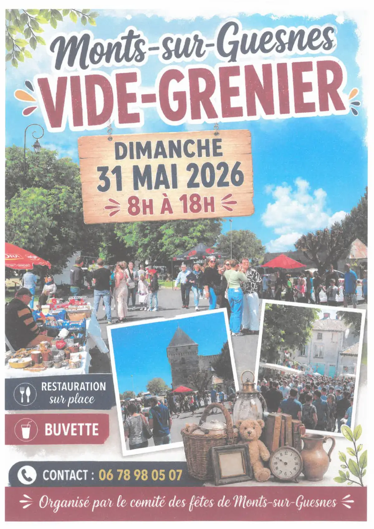 Vide-greniers à Monts-sur-Guesnes
