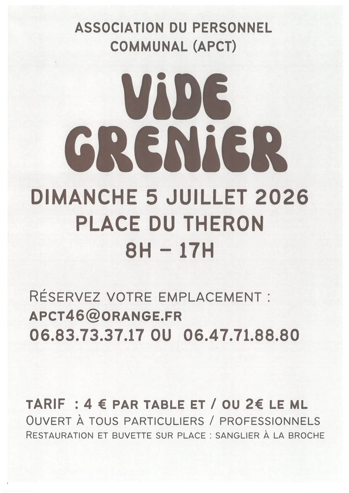 Vide-greniers à Nuzéjouls